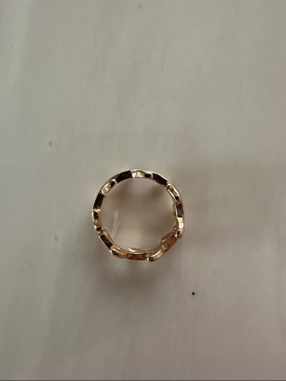 Gold Textured Band Ring